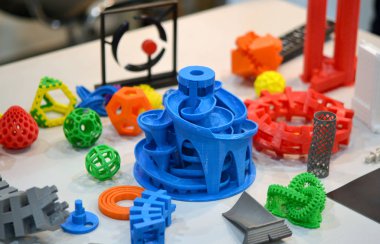 Modeller 3D yazıcı tarafından basıldı. Boşluğu kopyala.