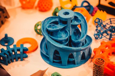 Modeller 3D yazıcı tarafından basıldı. Boşluğu kopyala.