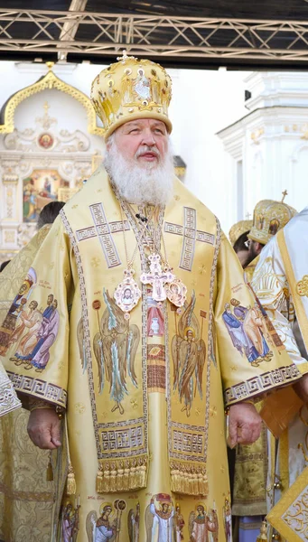 Celebración de la liturgia en honor del bautismo de Rus en Kiev Pechersk Lavra — Foto de Stock