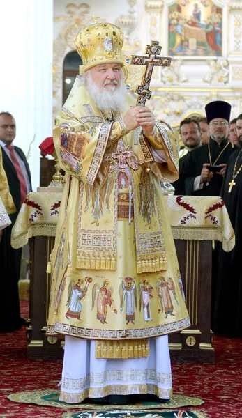 Patriarca Kirill en el servicio en Kiev , — Foto de Stock