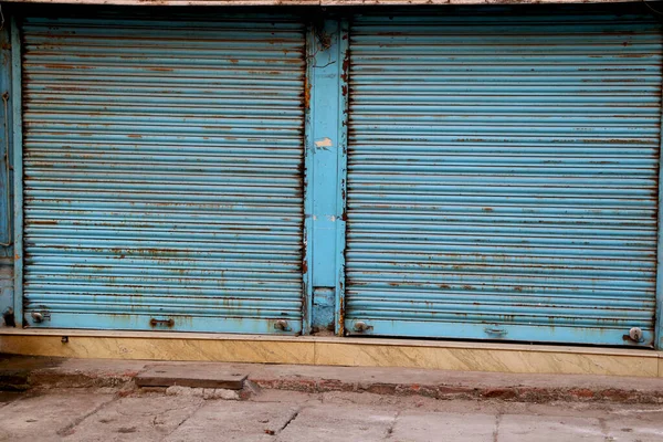 由于Covid 19的流行 印度的商店在关门期间关门了 — 图库照片
