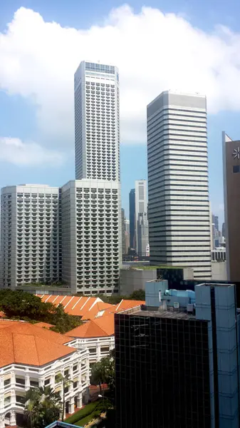 Stadt Singapur Bundesstaat Singapur Land Singapur 2020 Geländeansicht Eines Hochhauses — Stockfoto