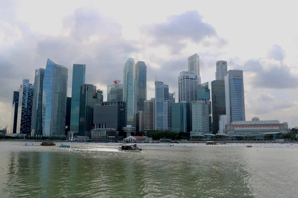 City Singapore State Singapore Country Singapore 2020 Widok Przodu Budynku — Zdjęcie stockowe