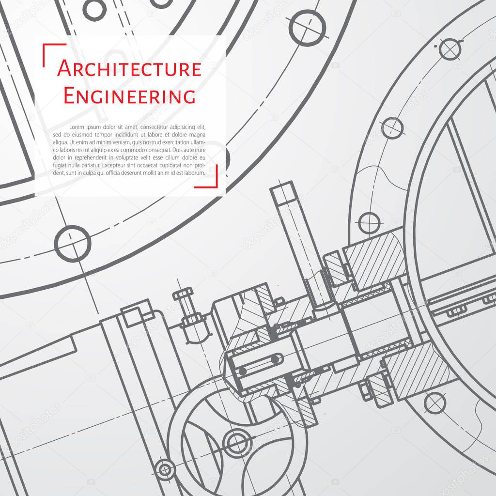 technical blueprint of mechanism