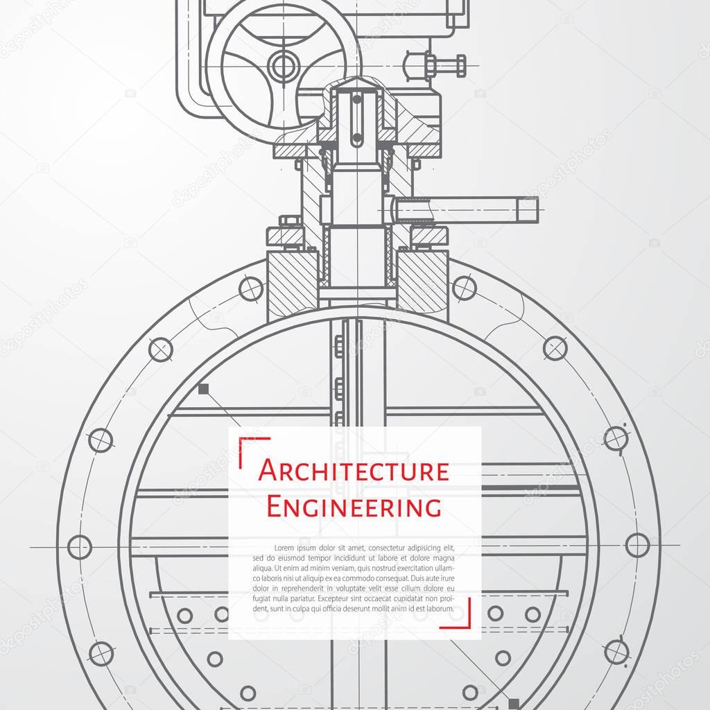 technical blueprint of mechanism