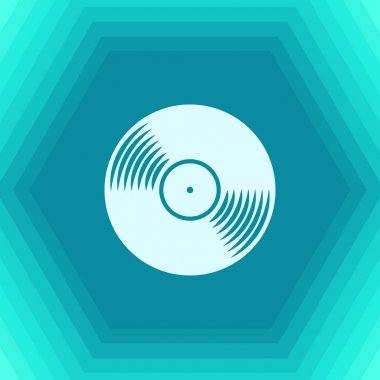 Vektör vinil simgesi 