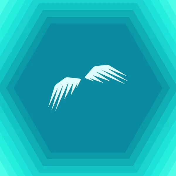 Vector wings icon — Stock Vector