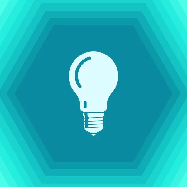 Vector lightbulb icon — Stock Vector