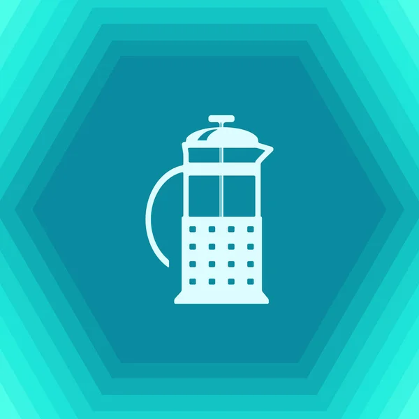 Tea pot simple icon — Stock Vector