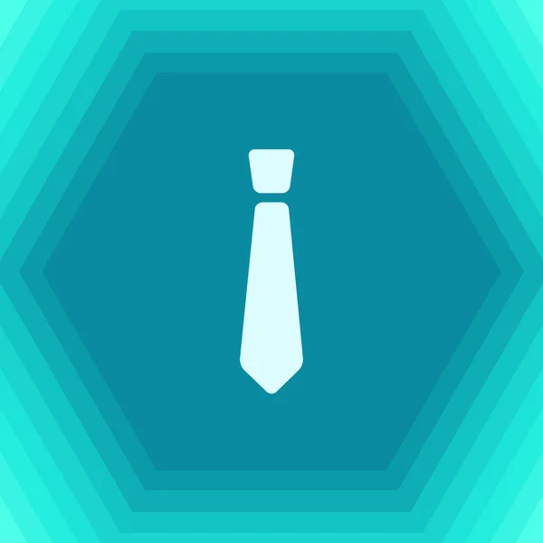 Γραβάτα απλό εικονίδιο — Διανυσματικό Αρχείο