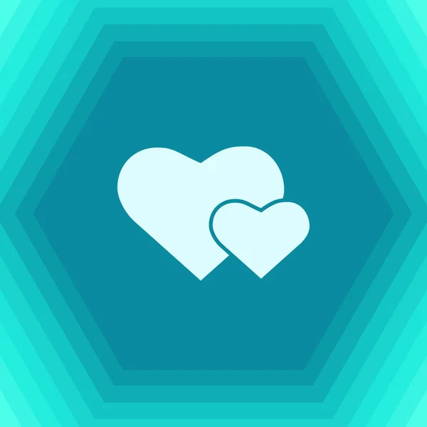 Hearts simple icon — Stock Vector