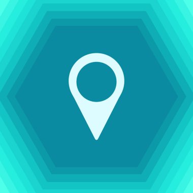 GPS PIN basit simgesi