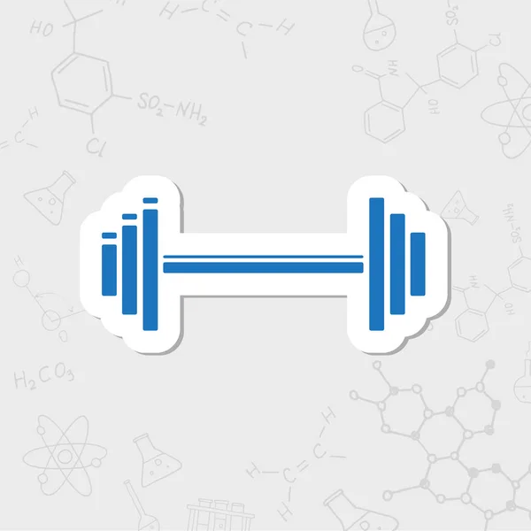 Ícone plano Barbell —  Vetores de Stock