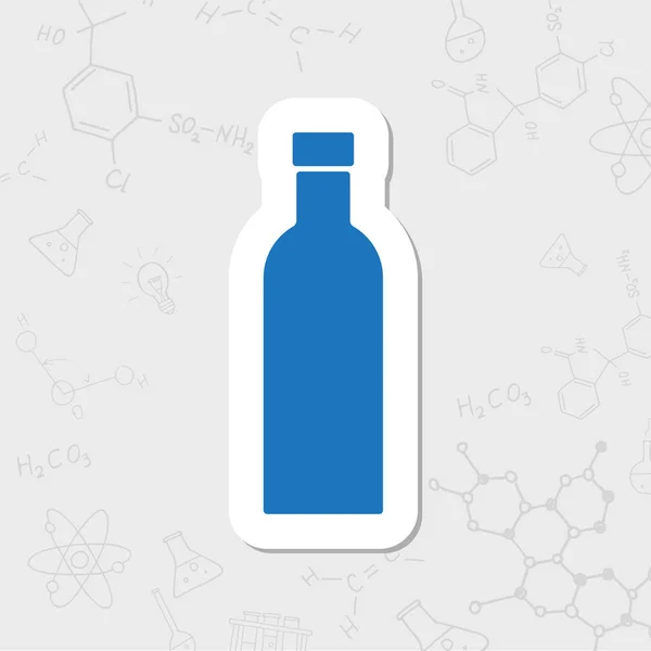 Icono plano de botella — Vector de stock