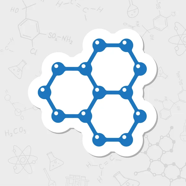 Icône plate hexagone — Image vectorielle