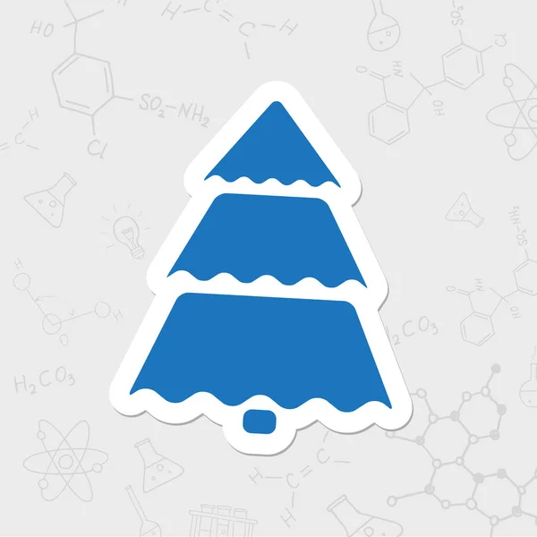Christmas Tree-web ikon — Stock Vector
