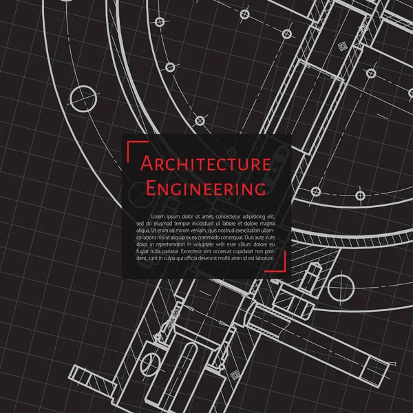 Modelo técnico del mecanismo — Archivo Imágenes Vectoriales