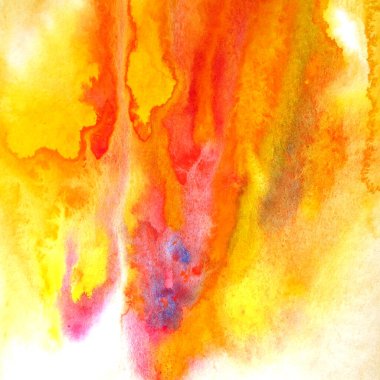 Suluboya el, renkli arka plan çizilmiş. Aquarelle resmi