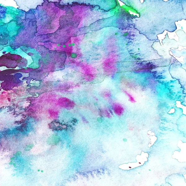 Aquarell Handgezeichneten Farbigen Hintergrund Aquarellbild — Stockfoto