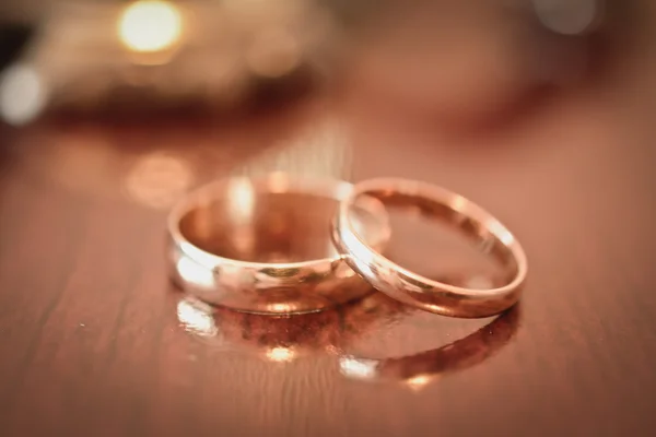 two wedding rings