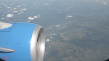 Uçak Lombar ekili alanlar ile üzerinden görüntülemek