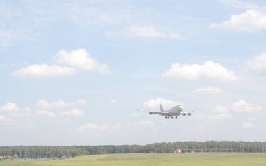 Mosow, Rusya-Temmuz, 2017: Havaalanı Vnukovo uçak sinek şirket Rossiya