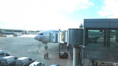 Mosow, Rusya - Ağustos, 2017: Sheremetyevo Havaalanı, Moskova