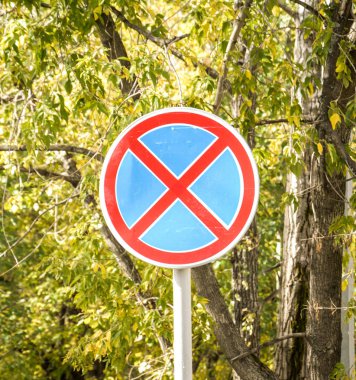 Trafik işaretleri otopark yasaklanmıştır