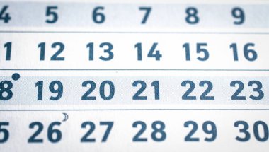 iş takvimi sayfası