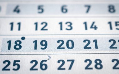 iş takvimi sayfası