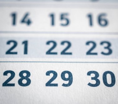 takvim sayfası arka planı