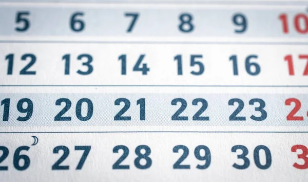 İş takvim sayfasını kapatmak