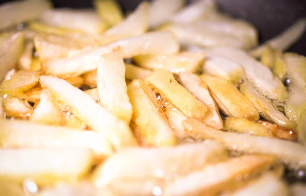 Batatas fritas fundo — Fotografia de Stock