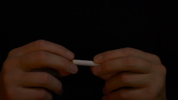 Sigara içmeyi bırak — Stok video