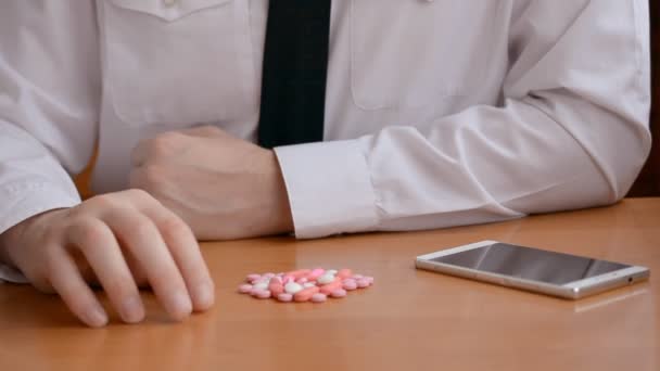 Függőség antidipresszánsok koncepció — Stock videók