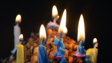 Doğum günü pastası yakın plan