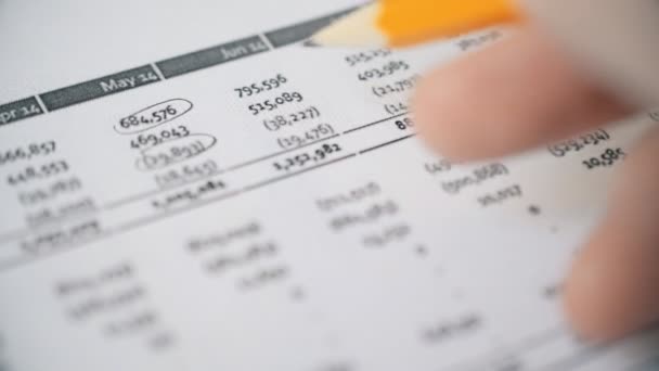 Controllo contabile relazione finanziaria — Video Stock