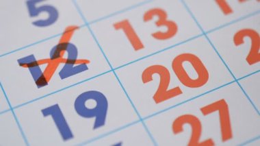 Takvimde tarihi işaretleme