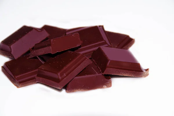 Čokoláda Světlém Pozadí Čokoládové Bonbóny — Stock fotografie