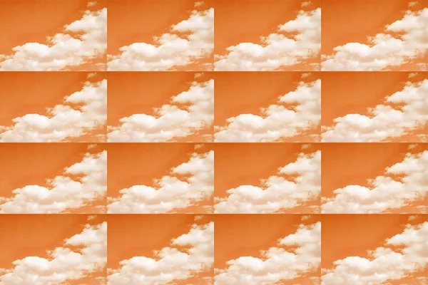 Sky Bakgrund Med Vita Moln Himmel Illustration Med Närbild — Stockfoto