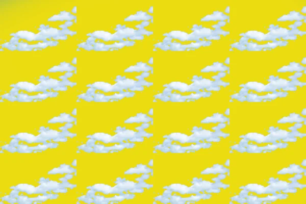 Cielo Sfondo Con Nuvole Bianche Cielo Illustrazione Con Primo Piano — Foto Stock