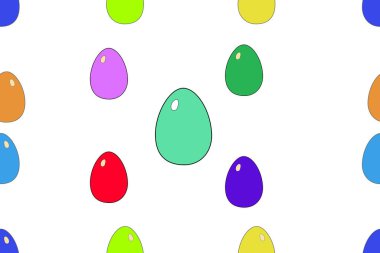 Paskalya için arkaplan, paskalya elementleriyle kusursuz desen.