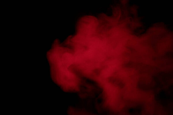 Smoke on a dark background, isolated smoke