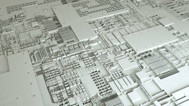 3D Devreler ve Teknolojik Malzemeler 'in geçmişi. Gelecek Temalı Arkaplan.