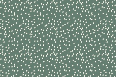 Basit, pürüzsüz yeşil nokta Memphis deseni. Modern minimalist noktalı desen. Baskı ve ağ için yeşil ve beyaz tasarım. Topraksı renk dokusu.