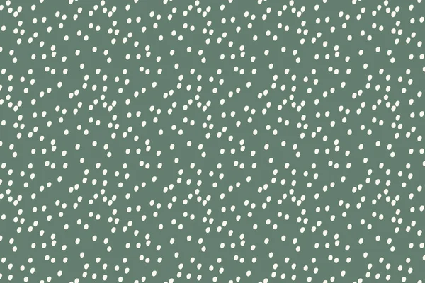 Basit, pürüzsüz yeşil nokta Memphis deseni. Modern minimalist noktalı desen. Baskı ve ağ için yeşil ve beyaz tasarım. Topraksı renk dokusu. — Stok Vektör