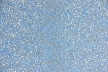 Cam üzerinde açık mavi don arkaplan dokusu