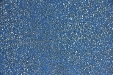 Cam üzerinde mavi hoar arkaplan dokusu