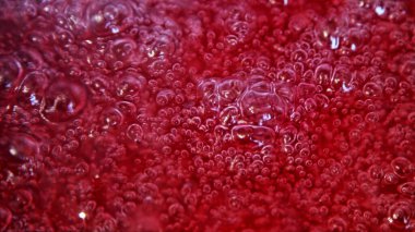 Kaynayan jöle mor kabarcıklar yüzey, arkaplan dokusu