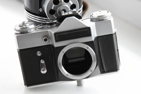 Vintage Slr Camera Mount Lens Lens Close — стоковое фото